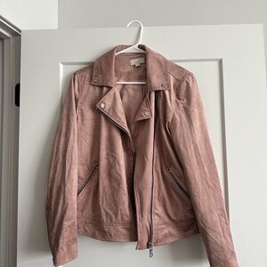 Women's Pink Suede Jacket